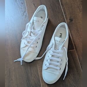 Prada x Stteetwear Women's White Sneakers size 38.5